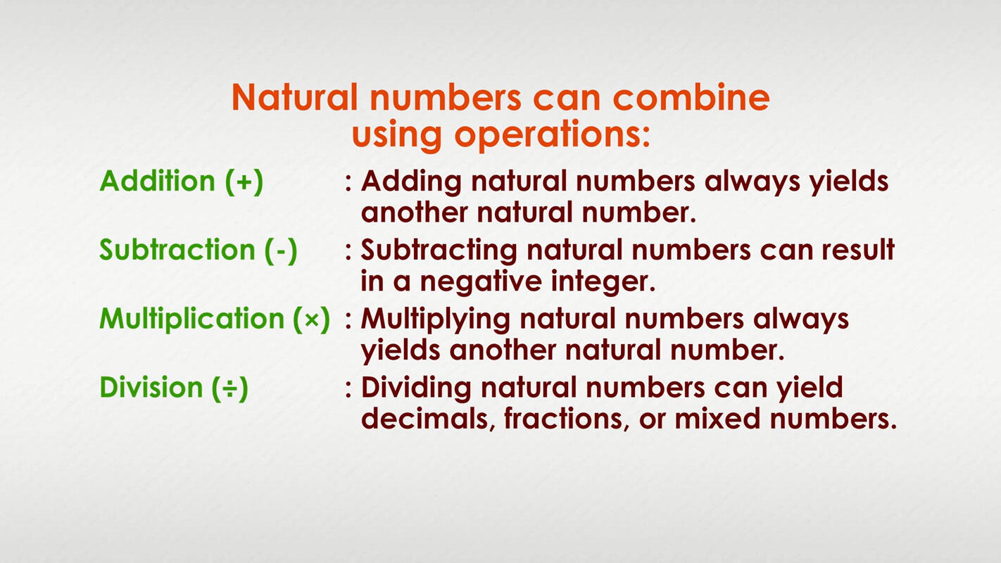 Combining natural numbers