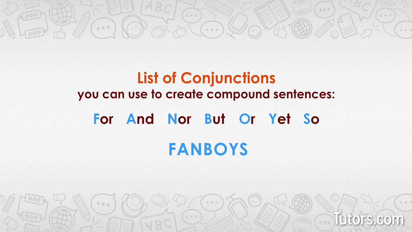 Compound sentences conjunctions