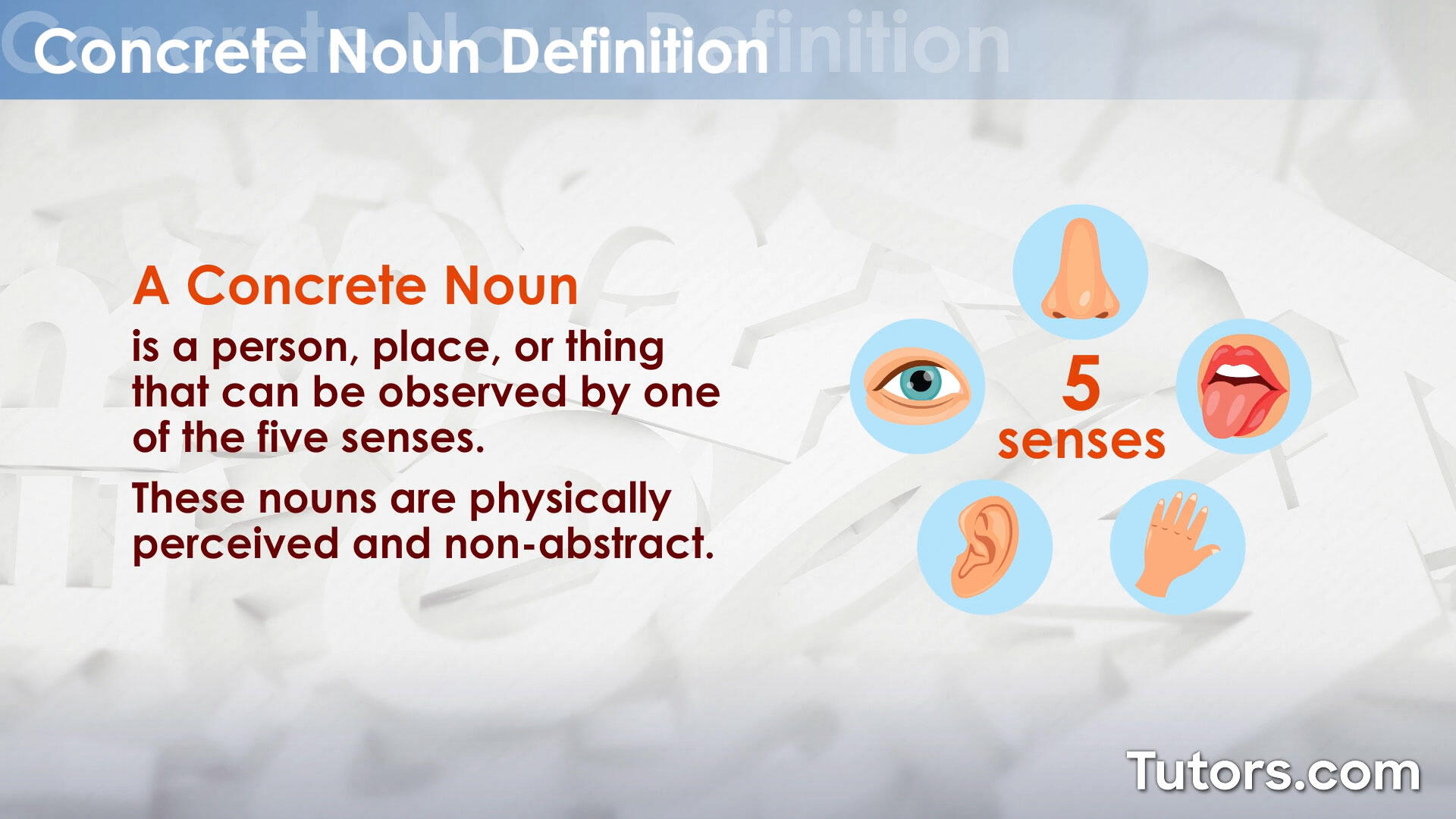Concrete noun definition