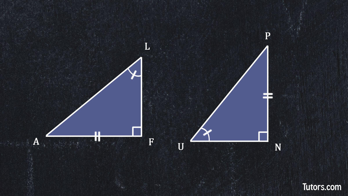 Congruent right triangles