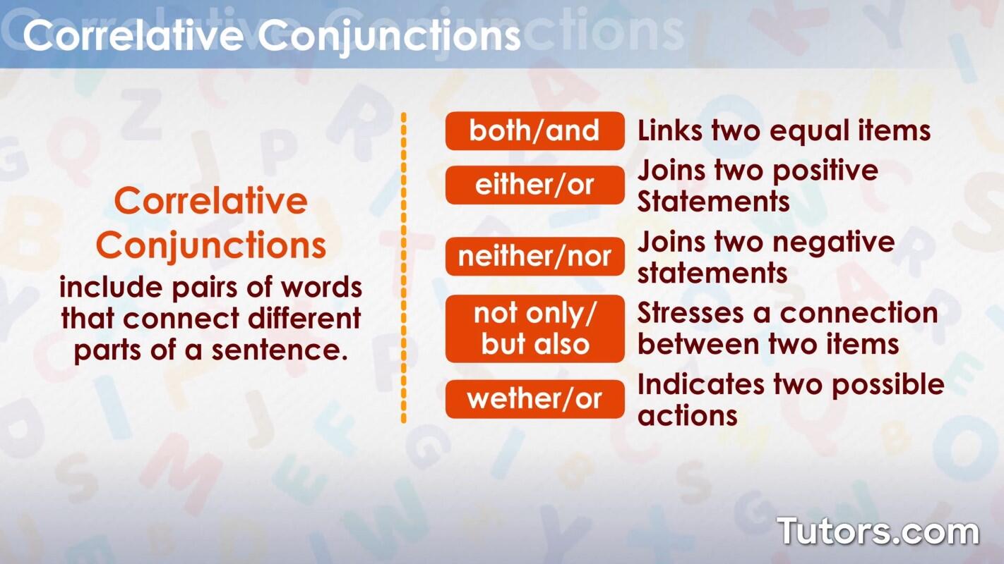 Correlative conjunctions