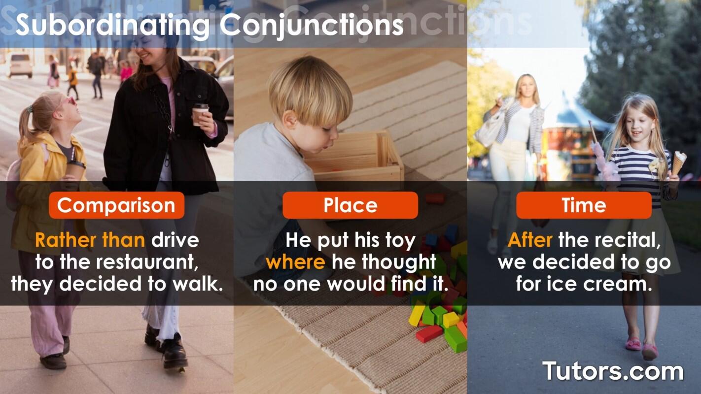 Subordinating conjunction examples