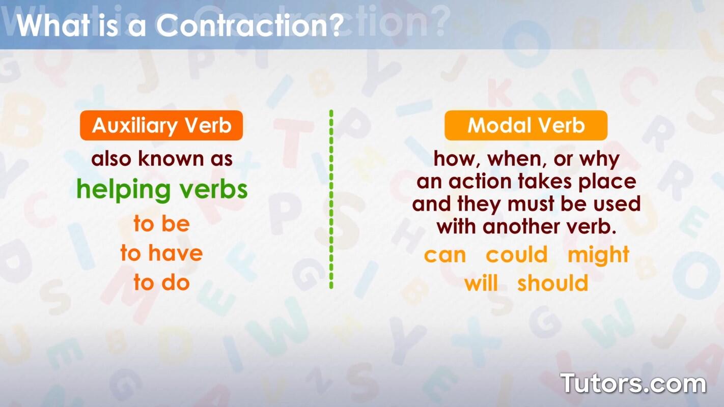 Auxiliary and modal verbs