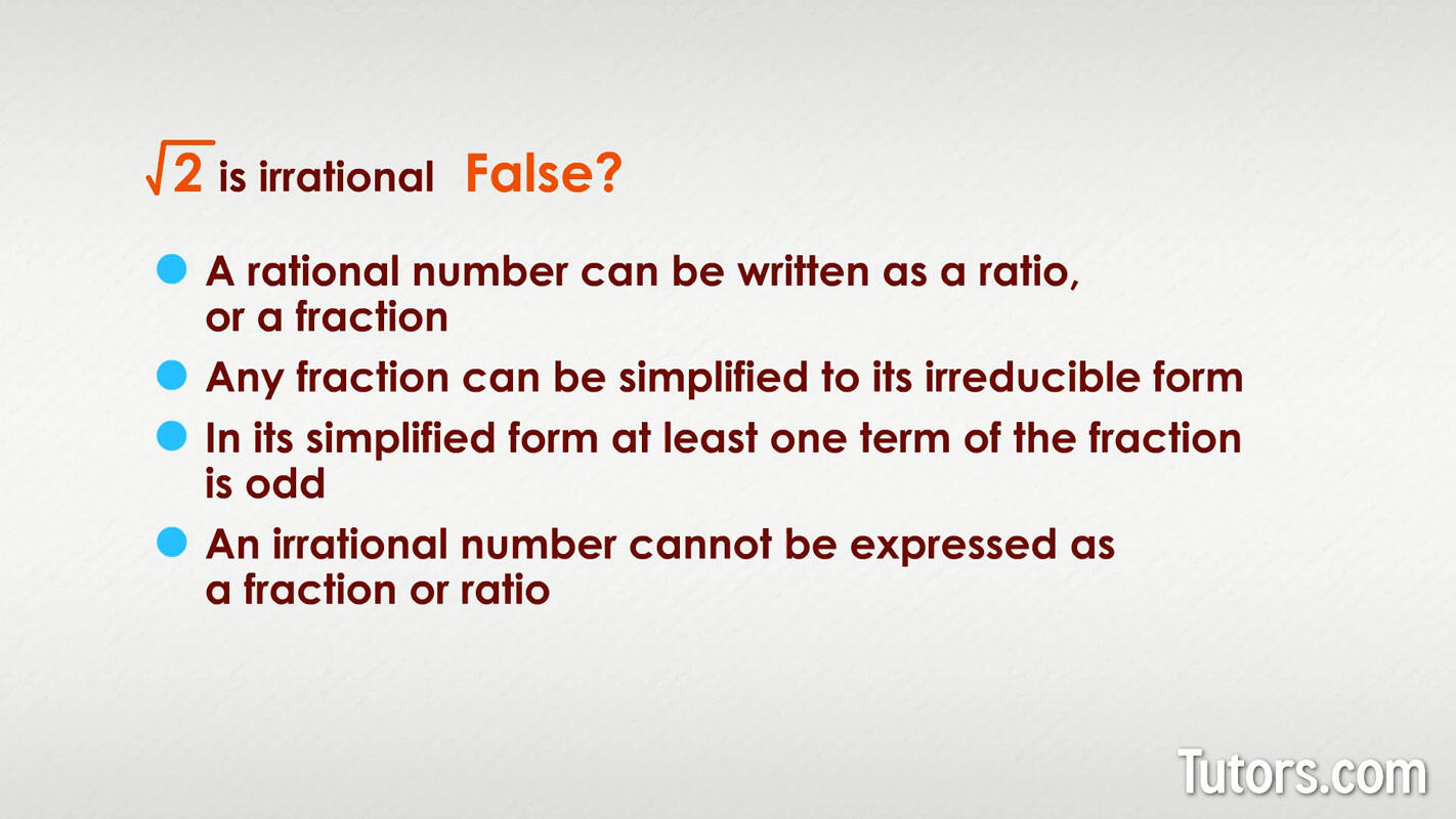 Contradiction Math Examples