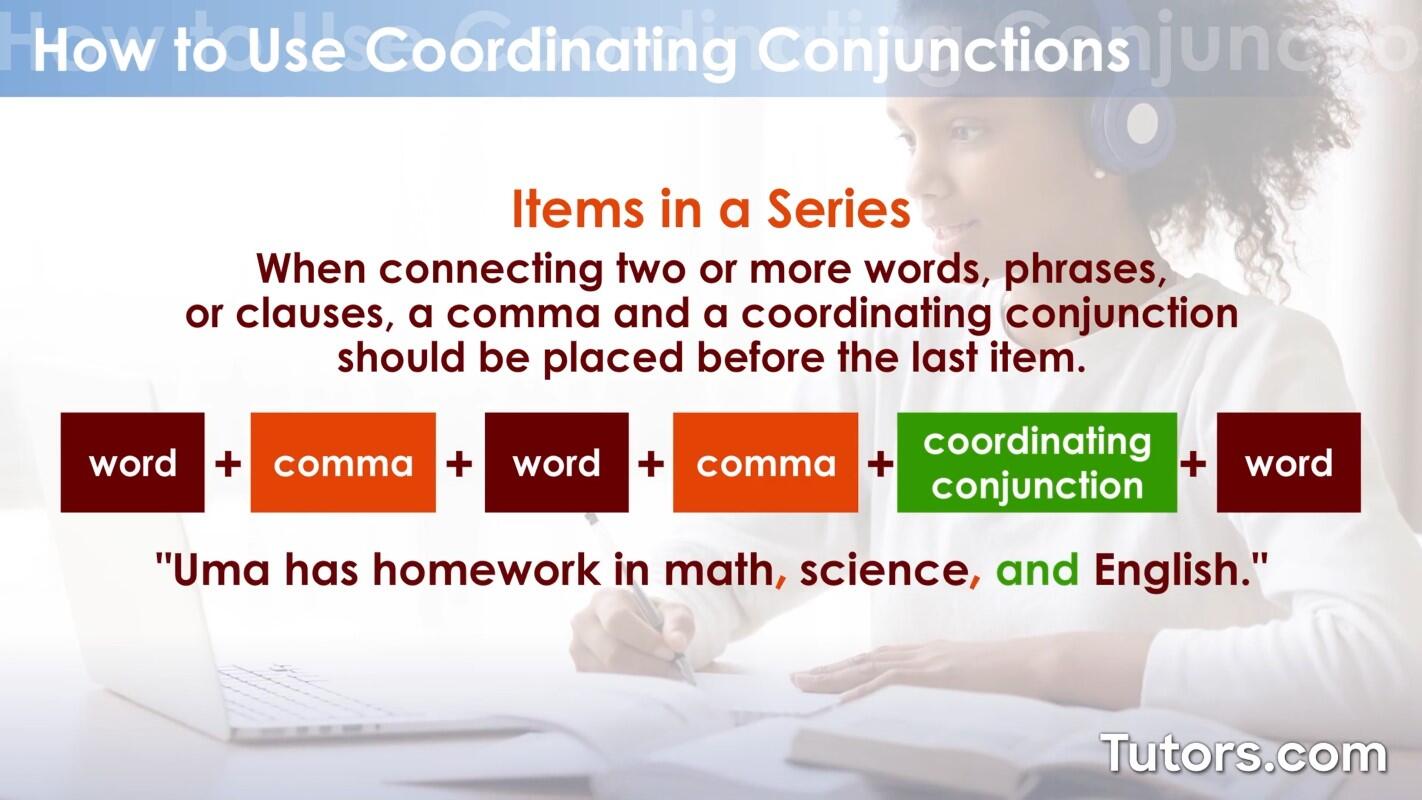 Connecting items in a series