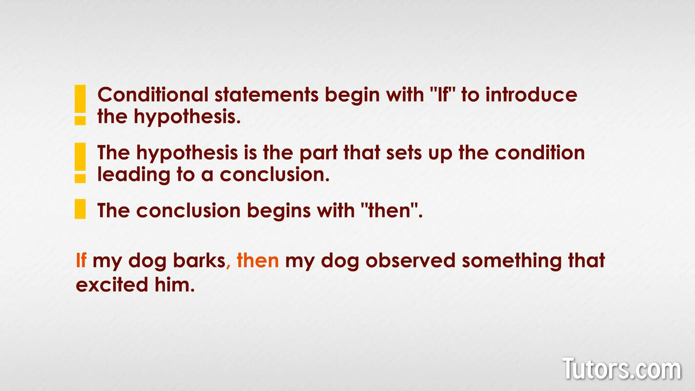 Creating Conditional Statements (If, Then)
