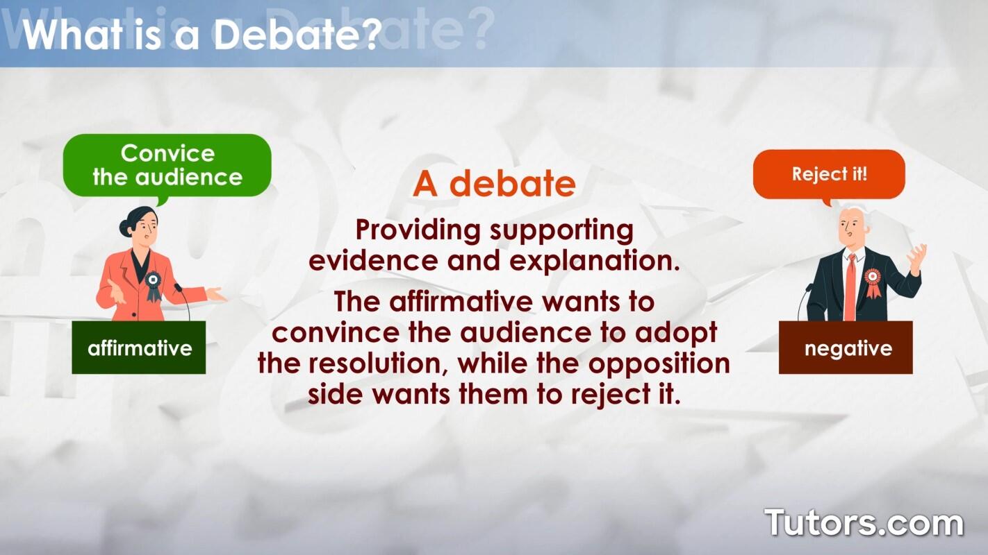 What is a debate?