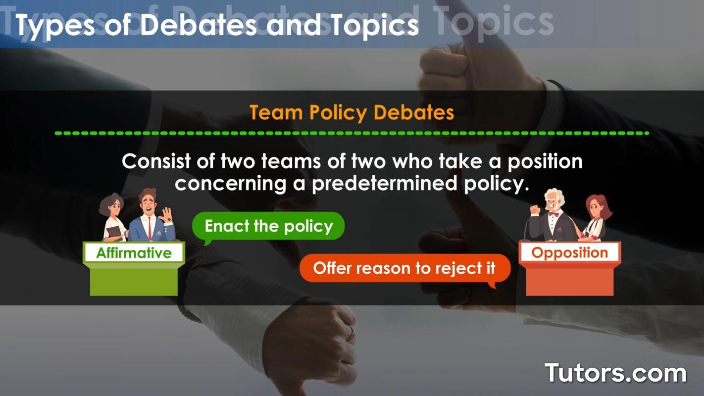 Team policy debates