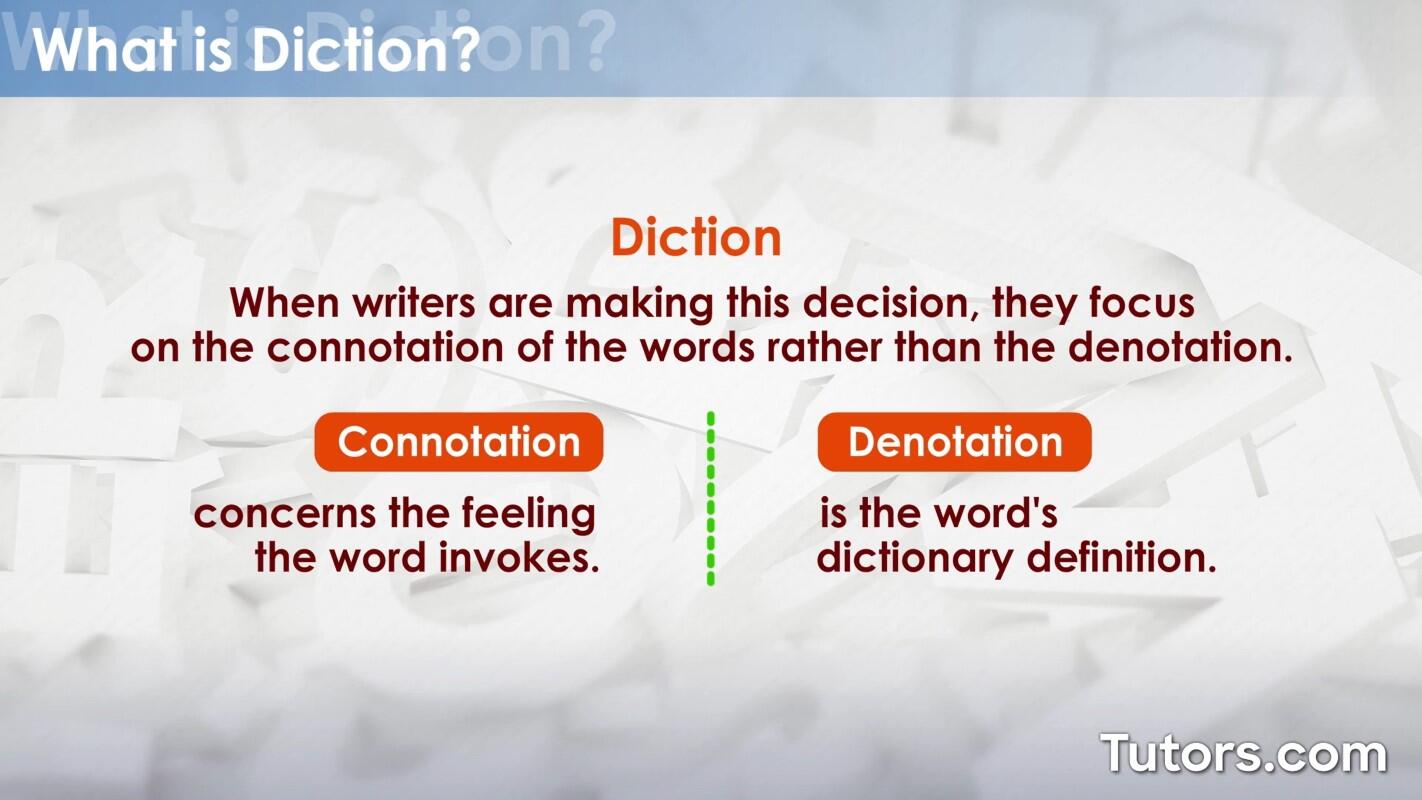 Connotation vs. denotation