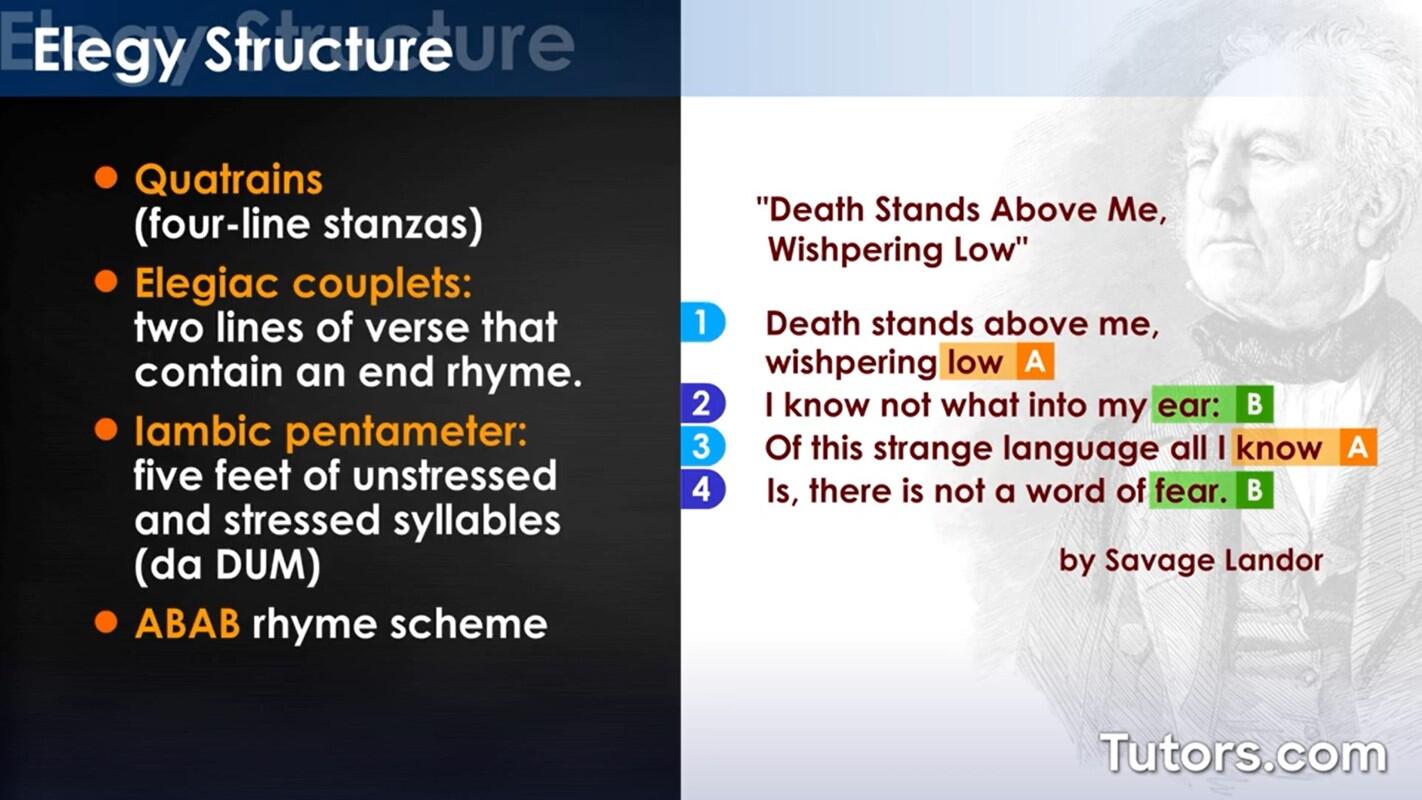 Elegy structure