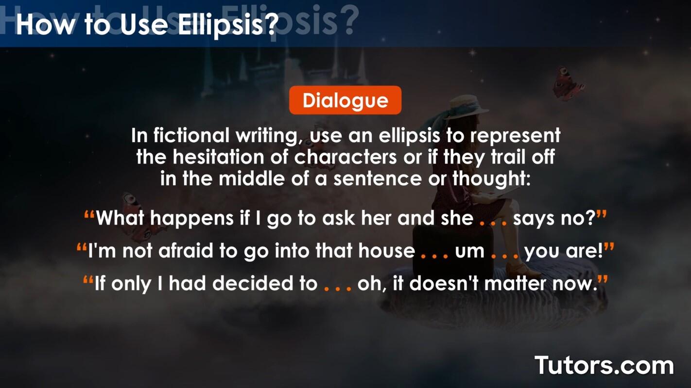 Ellipses in dialogue