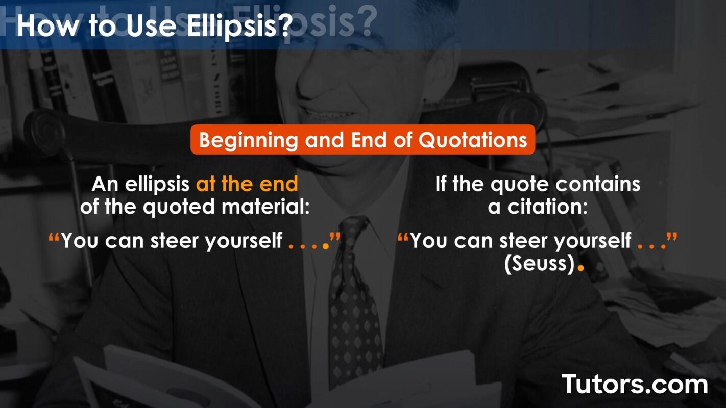 Using ellipses with quotations