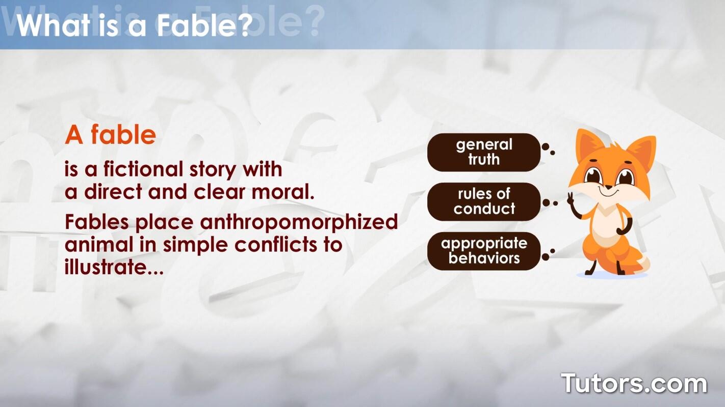 What is a fable?
