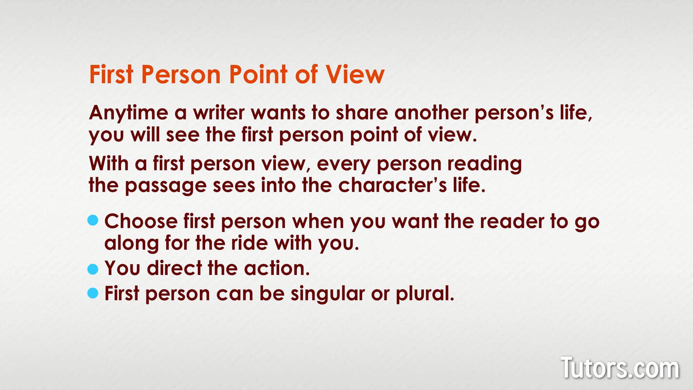 First person pov