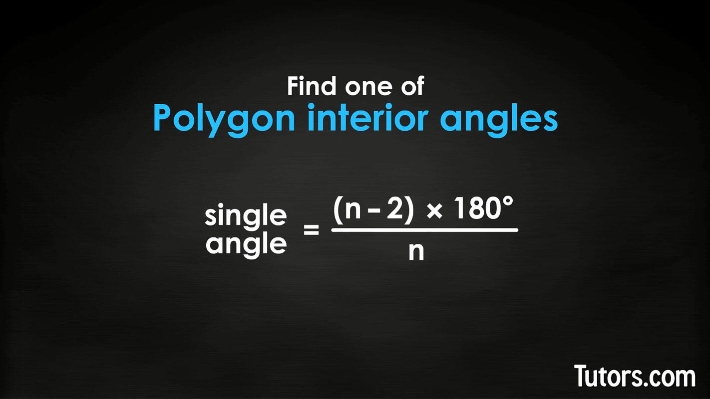 Formula to find the measure of one interior angle