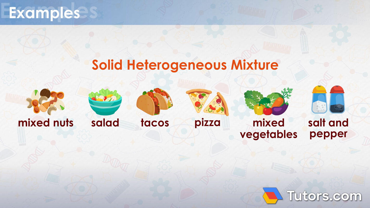 Heterogeneous mixtures solid examples