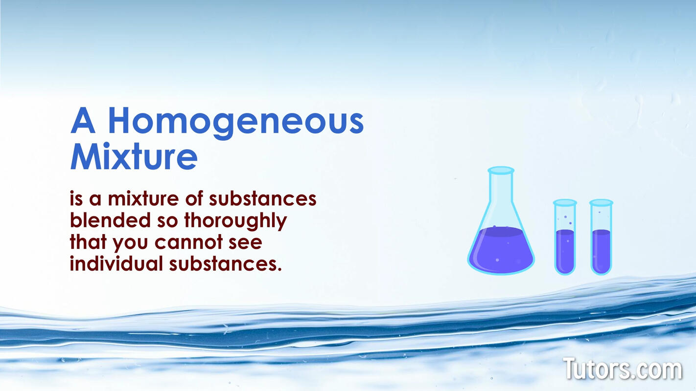 Homogeneous mixture definition