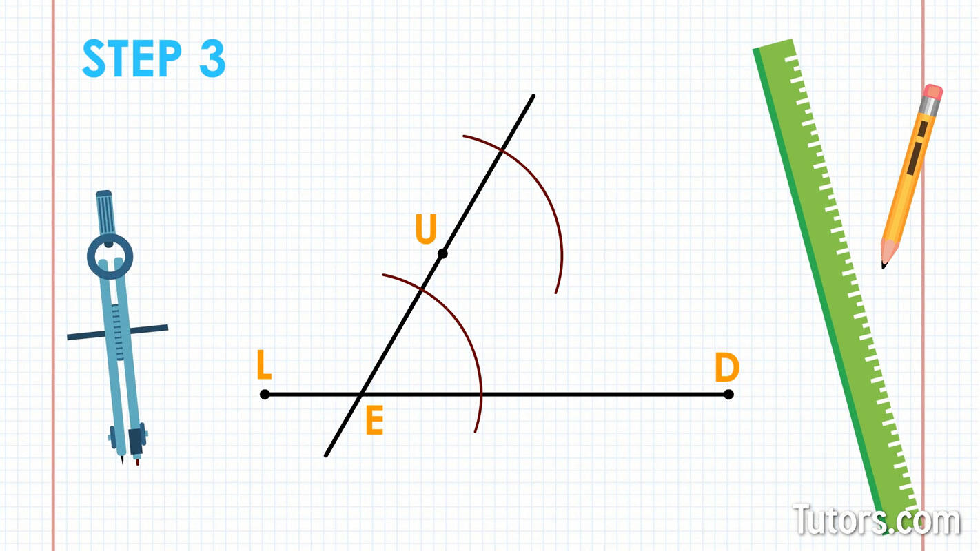 How To Construct Parallel Lines: Step 3