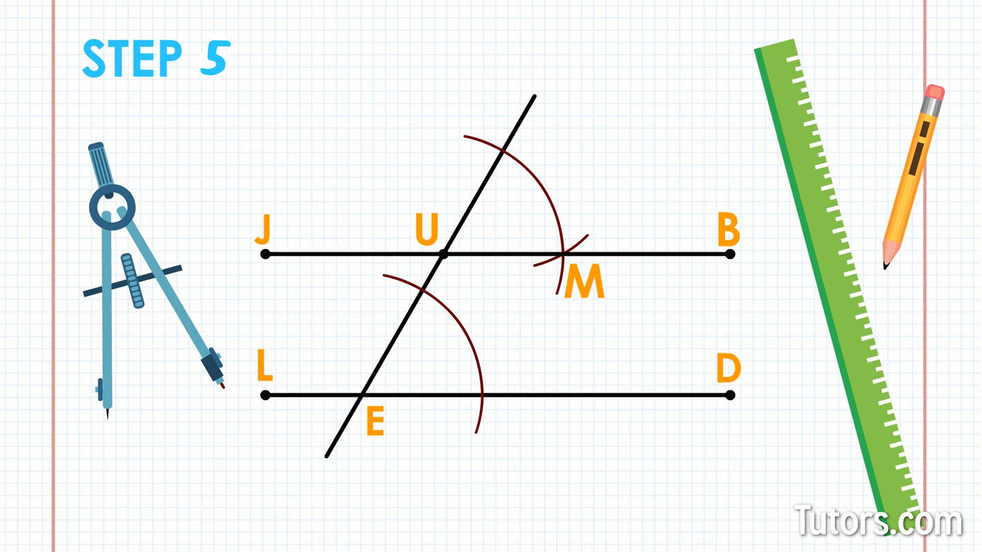 How To Construct Parallel Lines: Step 5