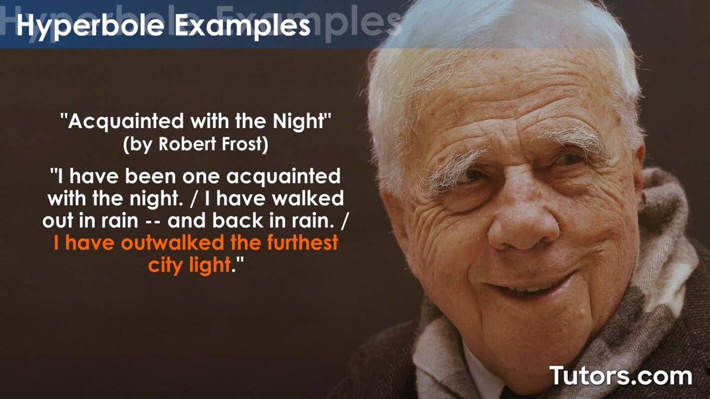 Example of hyperbole in poetry