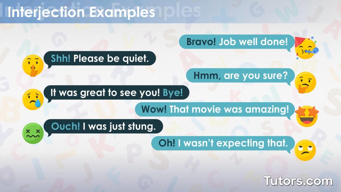 Interjection examples