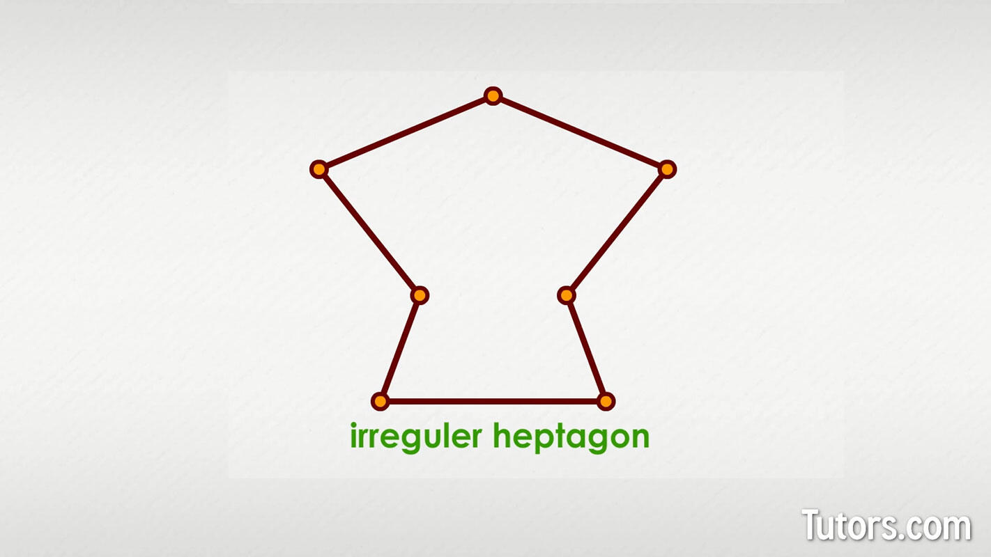 Irregular heptagon