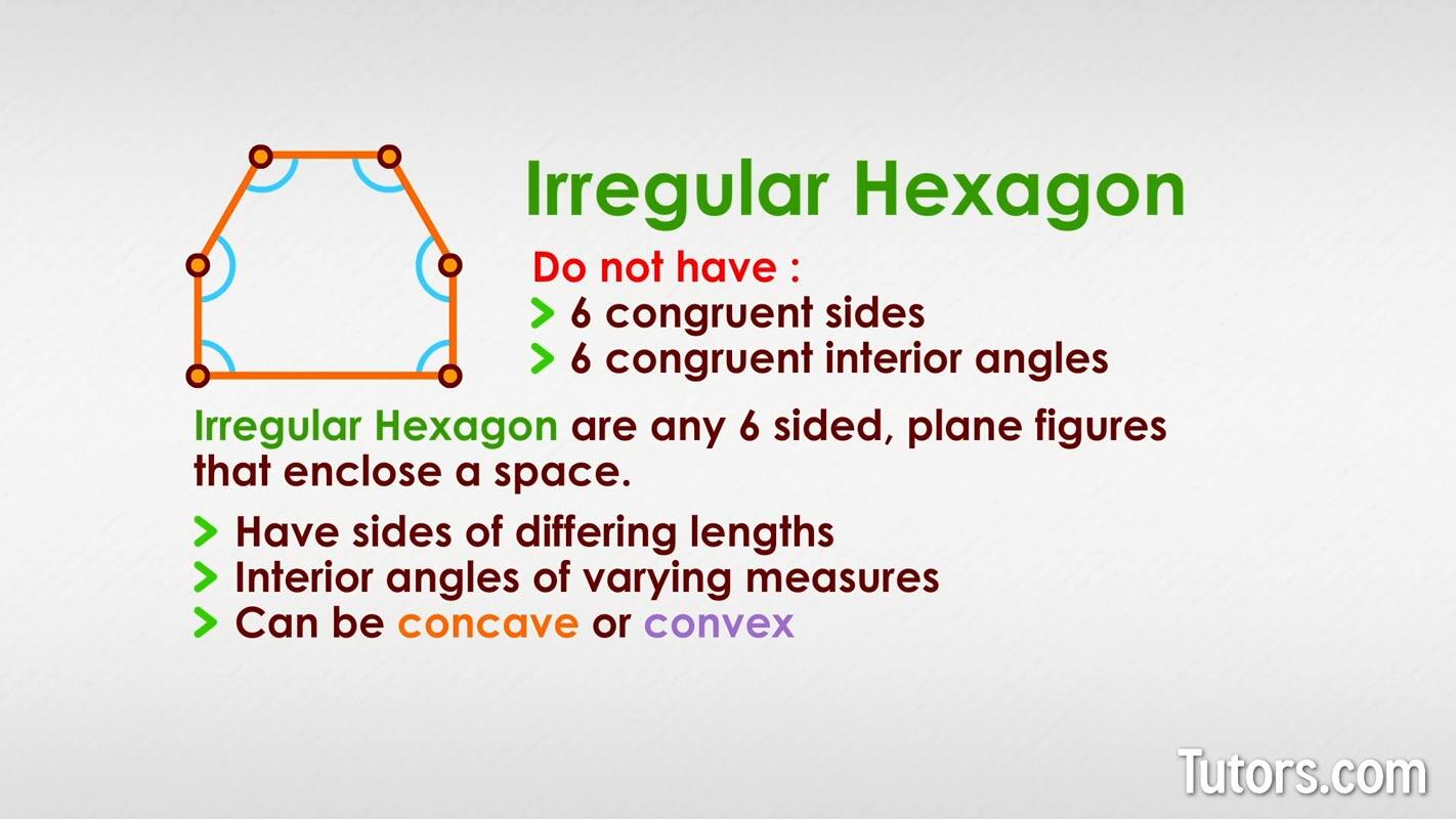 Irregular hexagon
