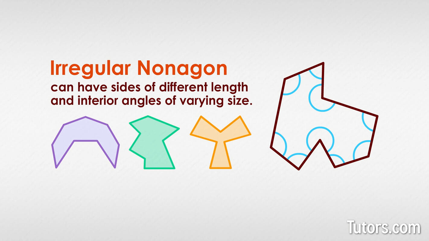 Irregular nonagons