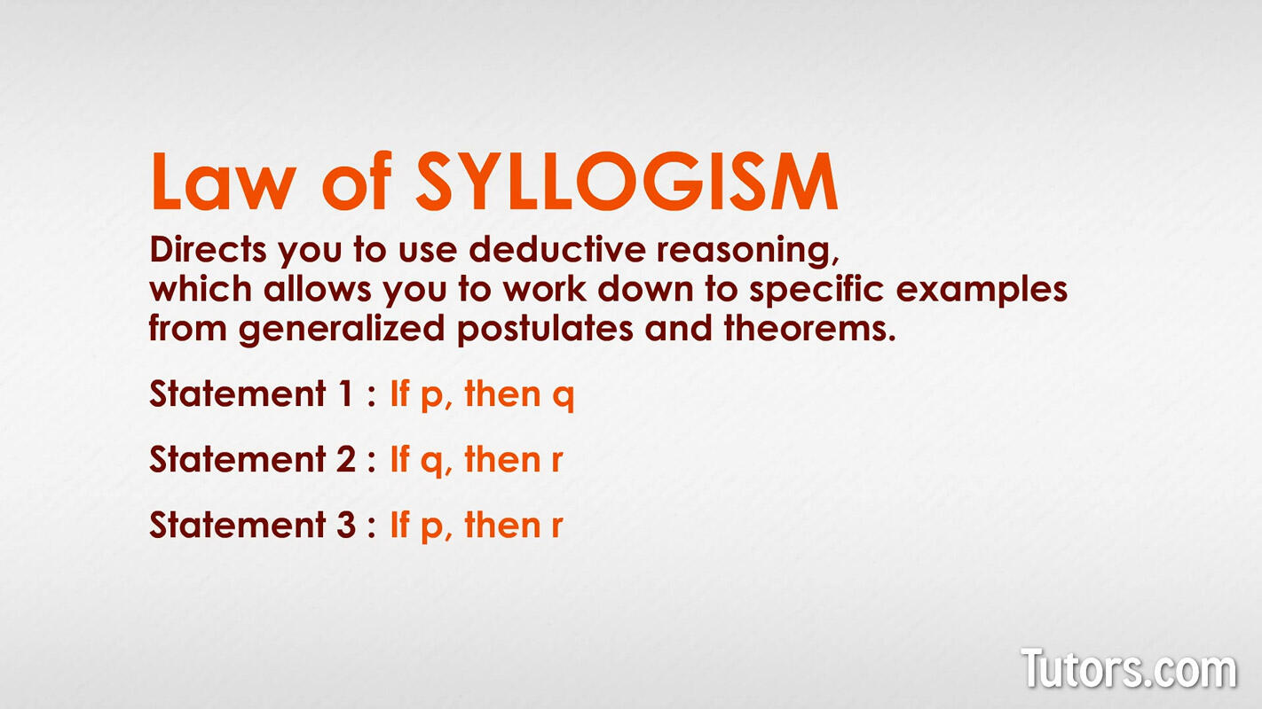 Law of Syllogism Definition & Examples