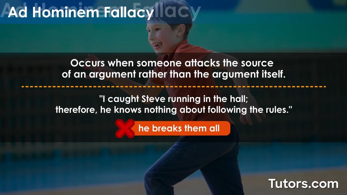 Ad hominem fallacy