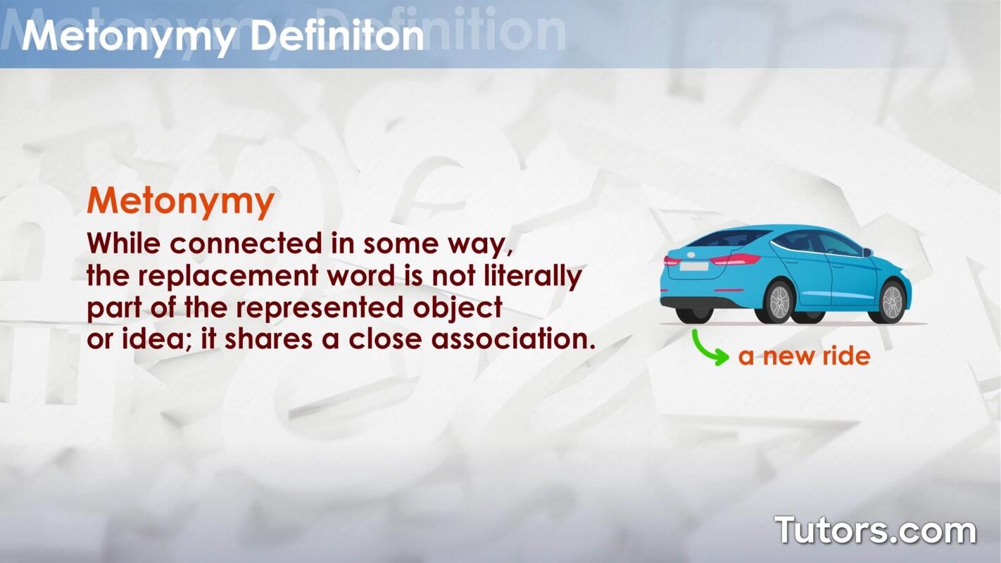 What is metonymy?