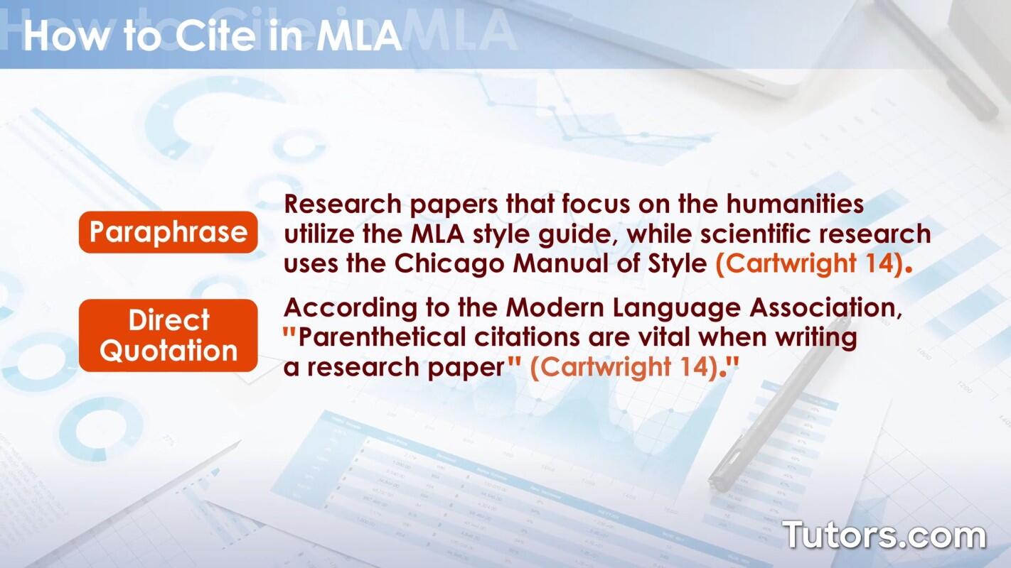 Citations with a paraphrase and direct quotation