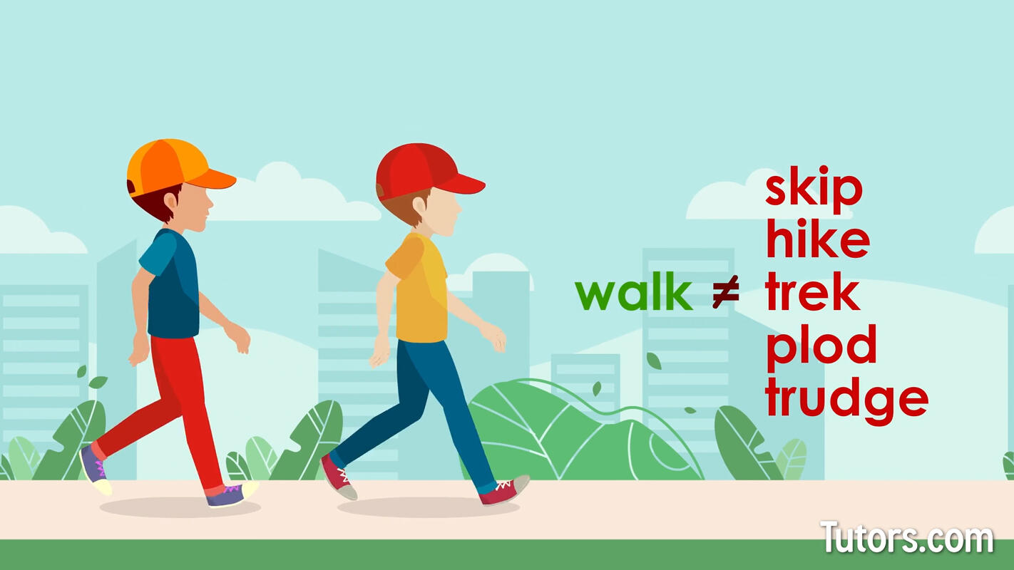 Near synonym examples for walk