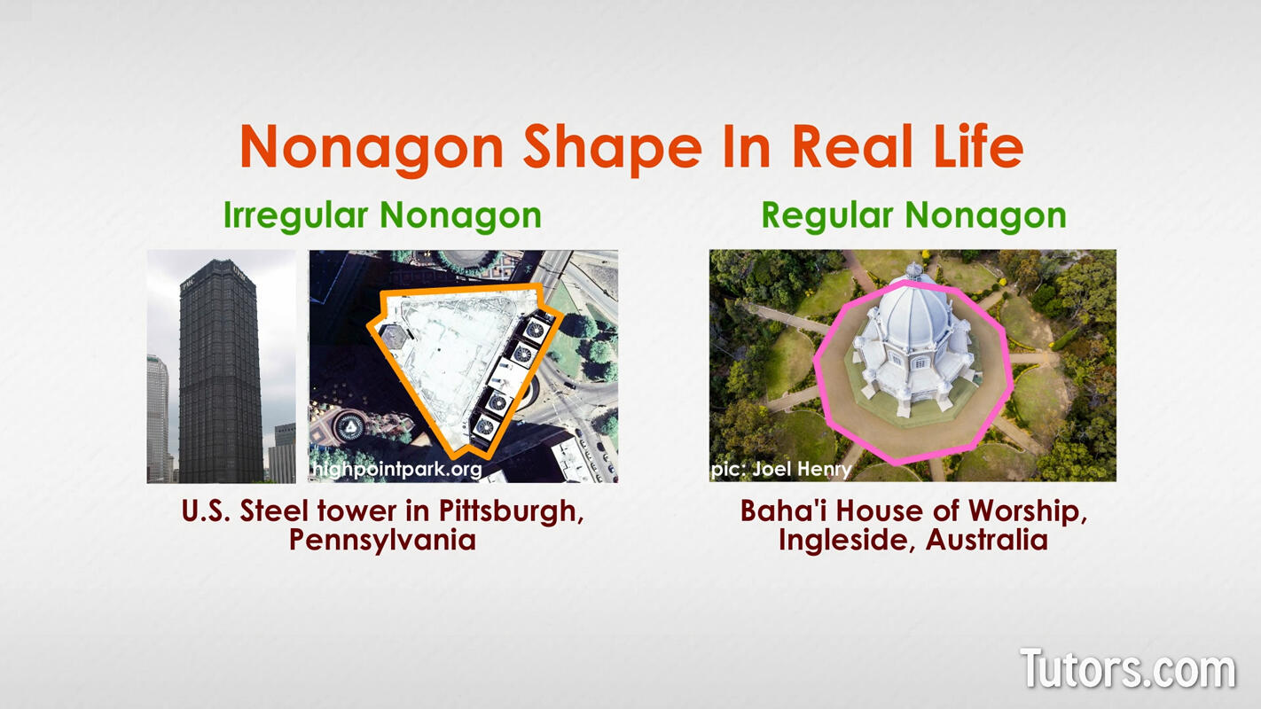 Nonagon shape in real life