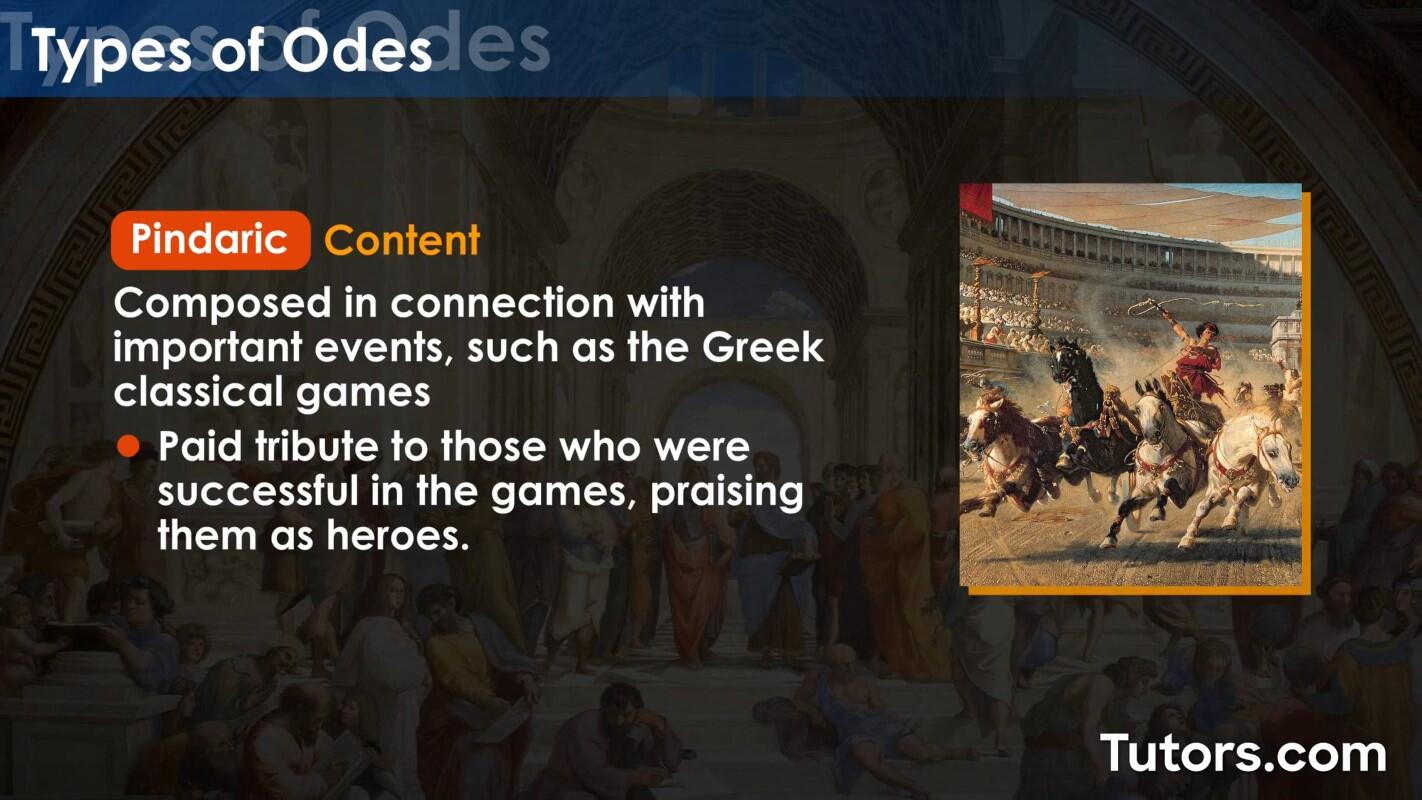 Pindaric odes