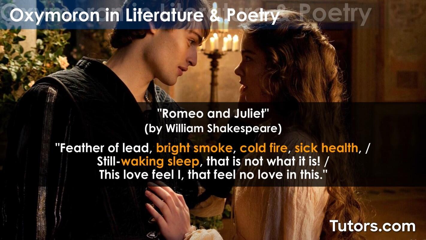 Oxymoron in literature