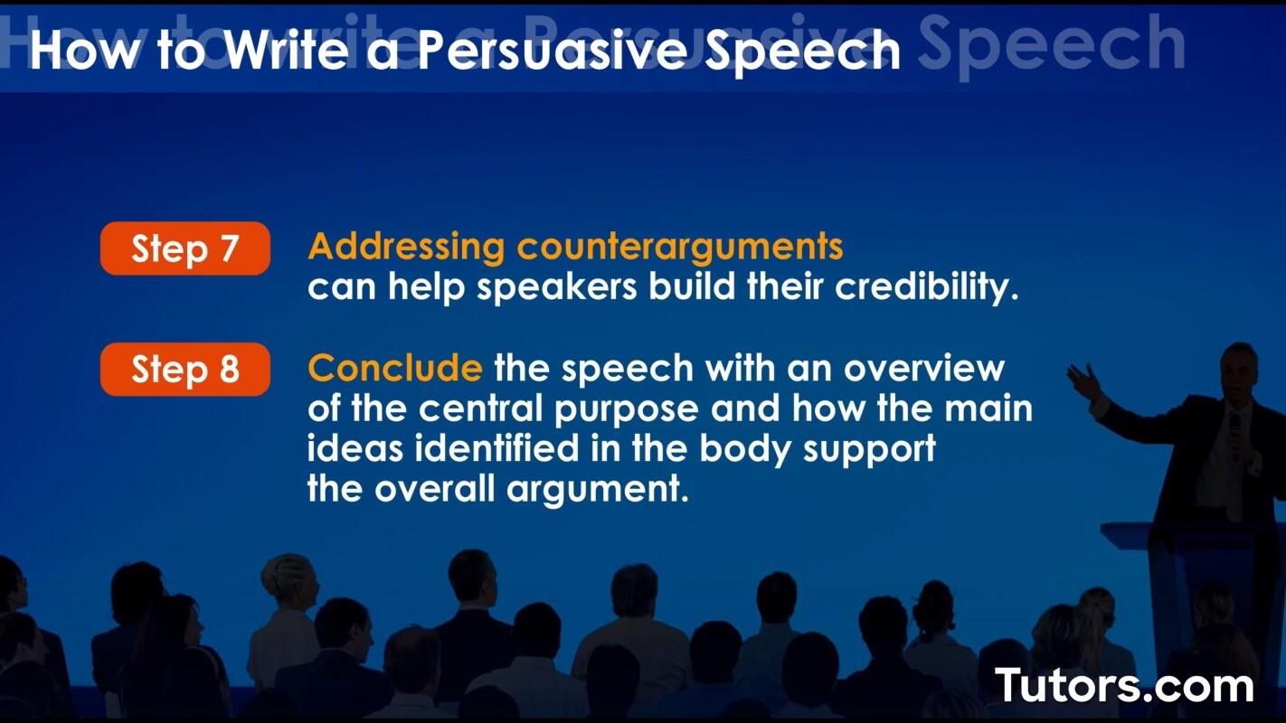 How to write a persuasive speech