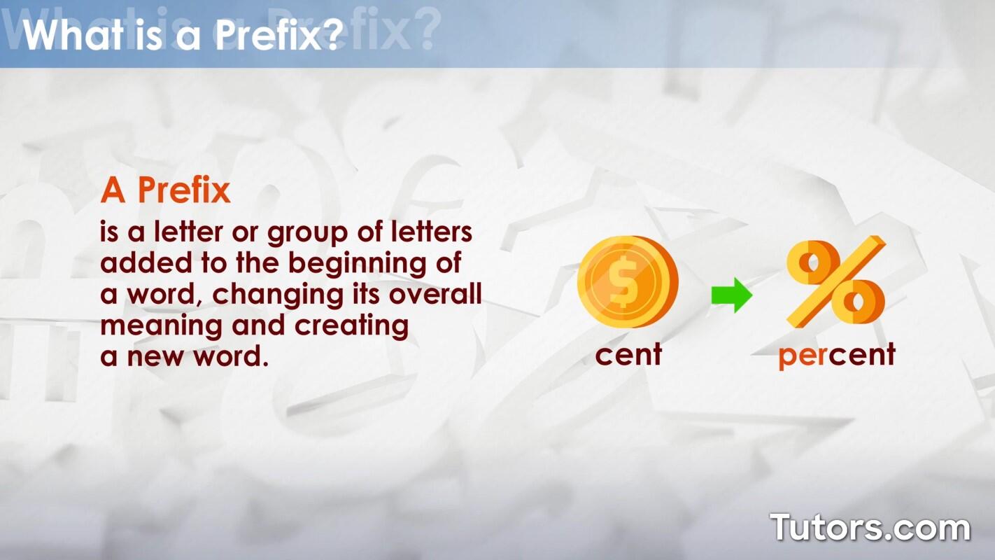 What is a prefix?