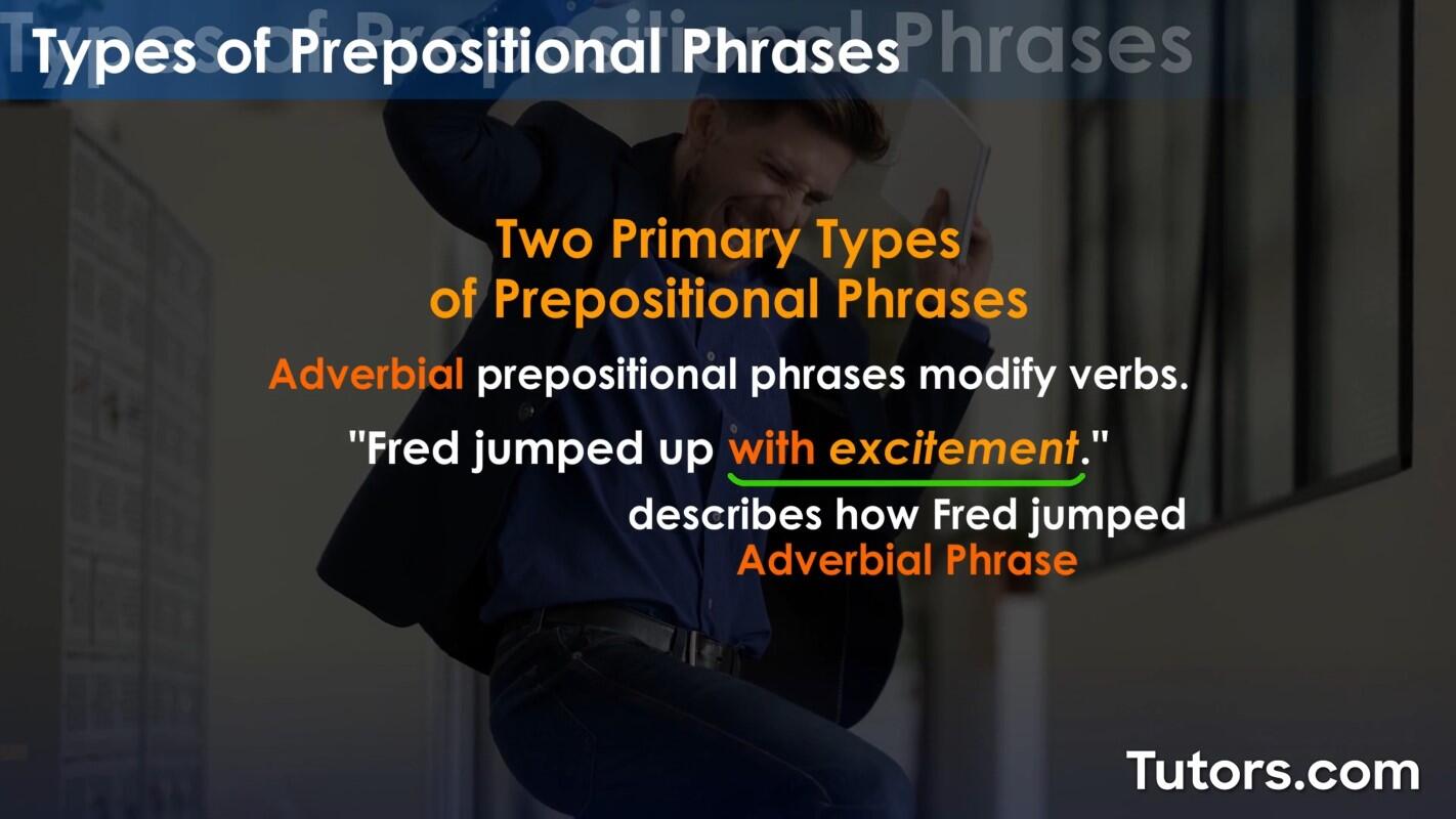 Adverbial prepositional phrases