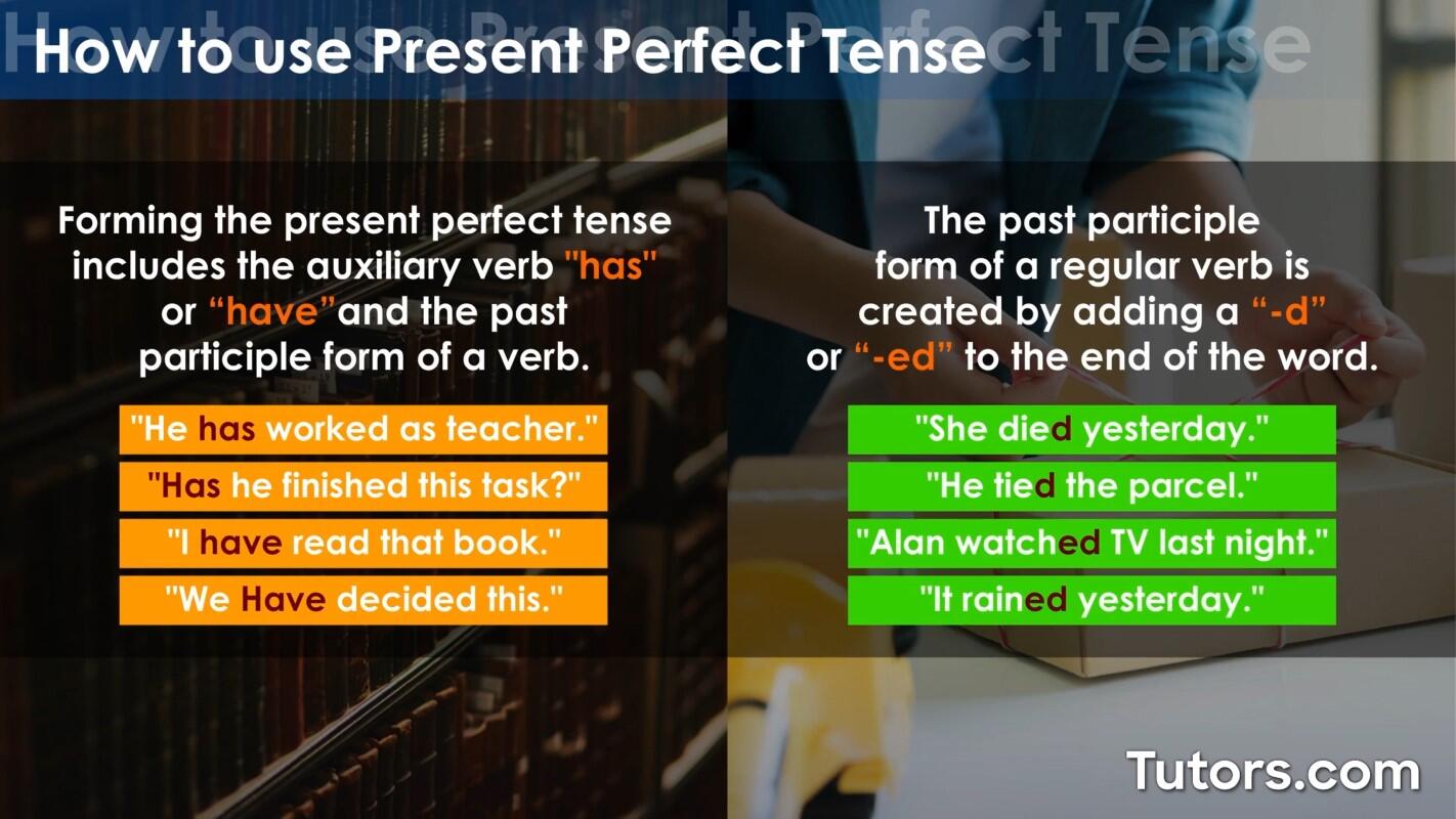 How to form present perfect tense