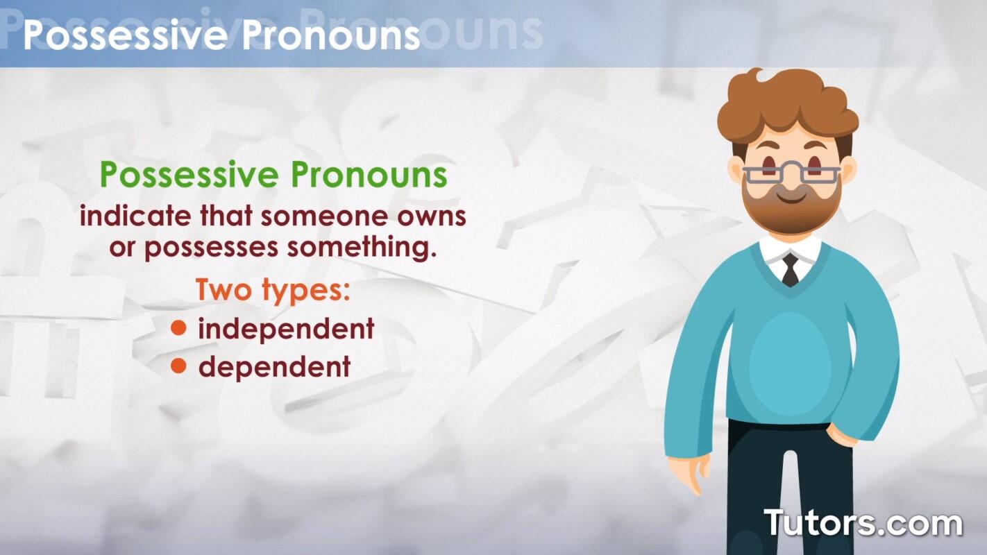 Possessive pronouns