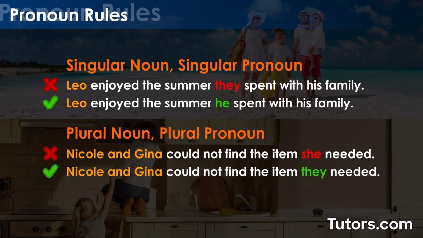 Pronoun rules