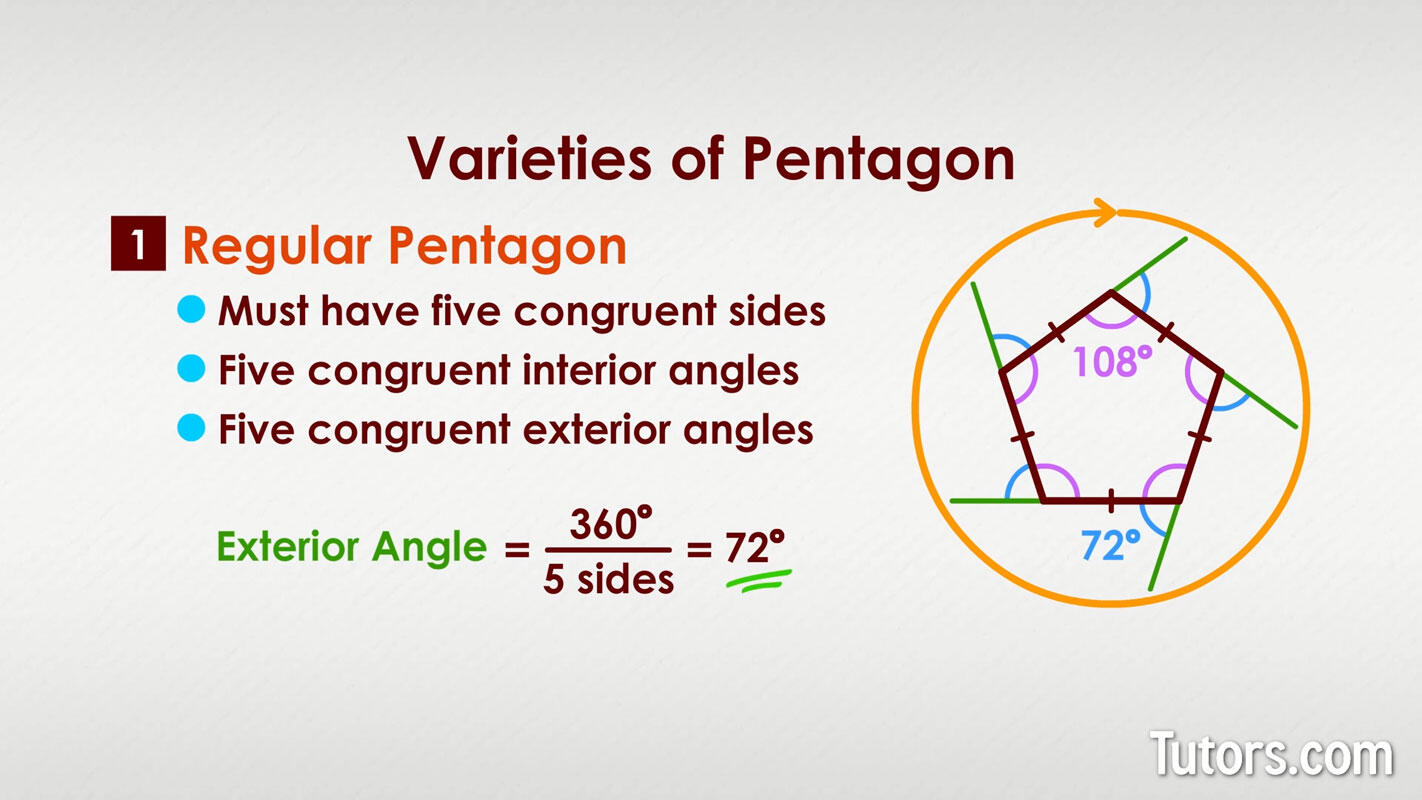 Regular pentagon properties