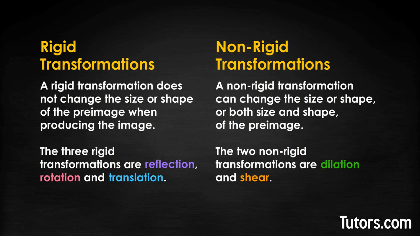 Rigid and non-rigid transformations