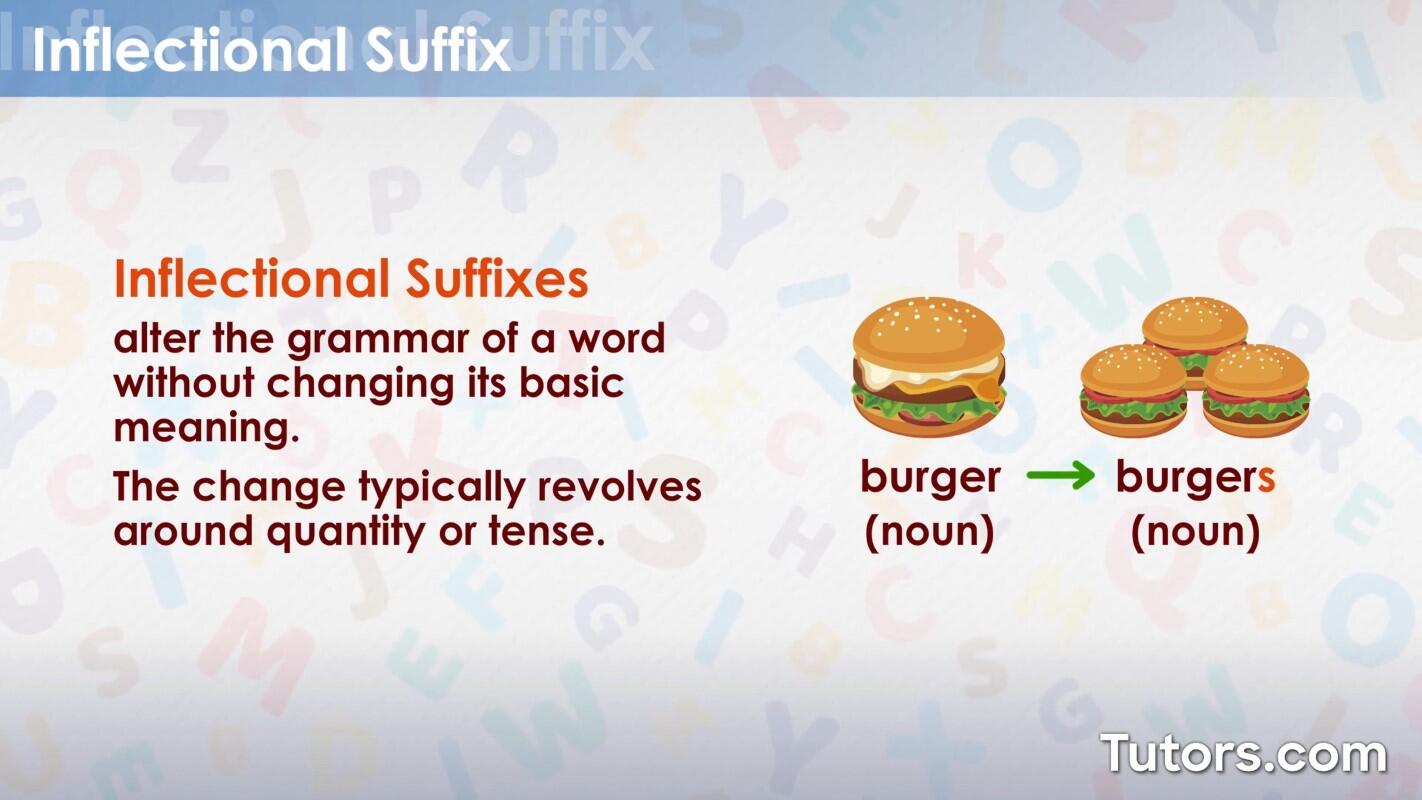 Inflectional suffixes