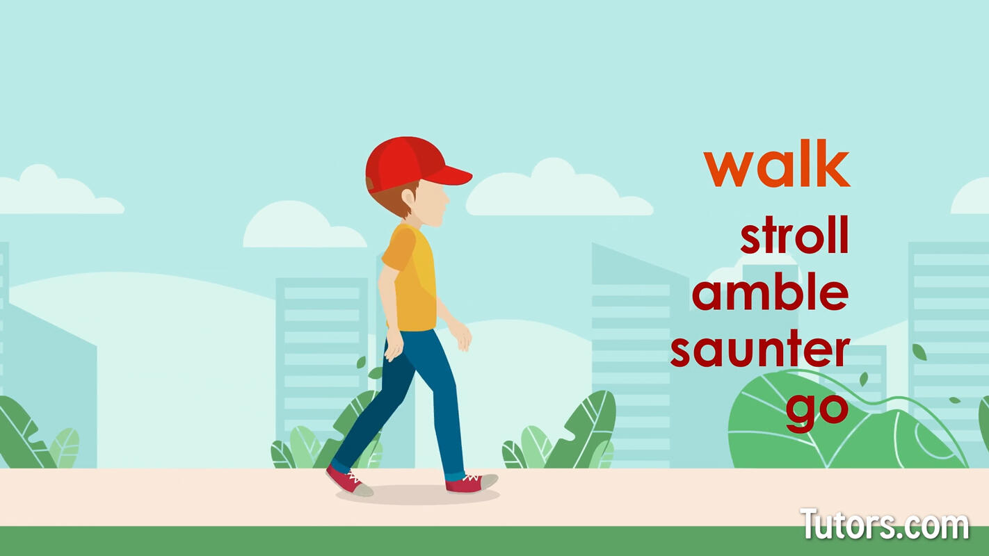 Synonym examples for walk