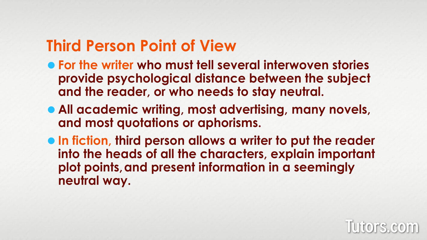 Third person point of view