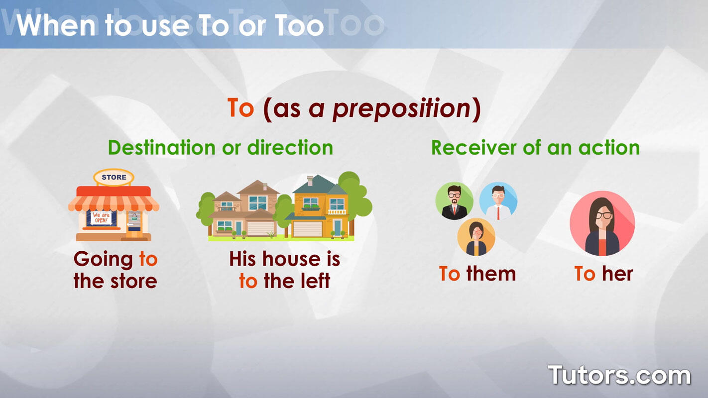To as a preposition examples
