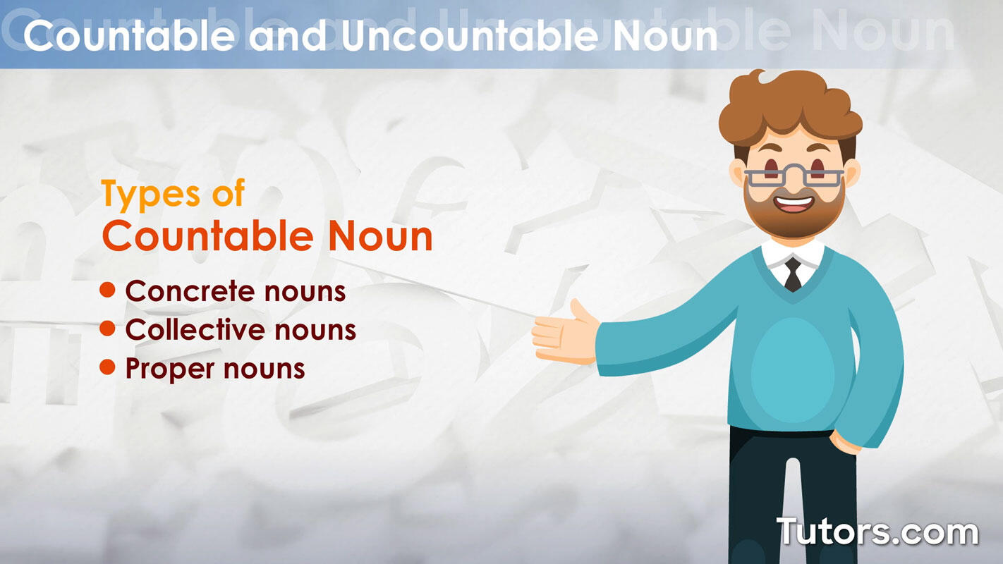 Types of countable nouns