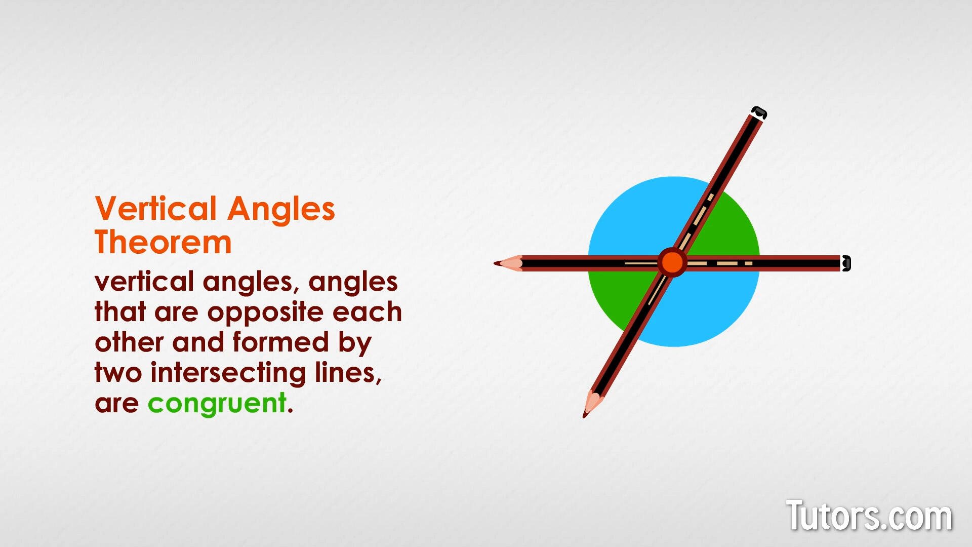 Vertical angles theorem